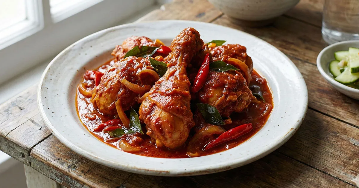 Ayam Masak Merah Kenduri – Resipi Mudah, Pekat & Padu